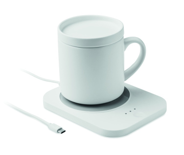 Logo trade promotional gift photo of: Wireless charger mug warmer set