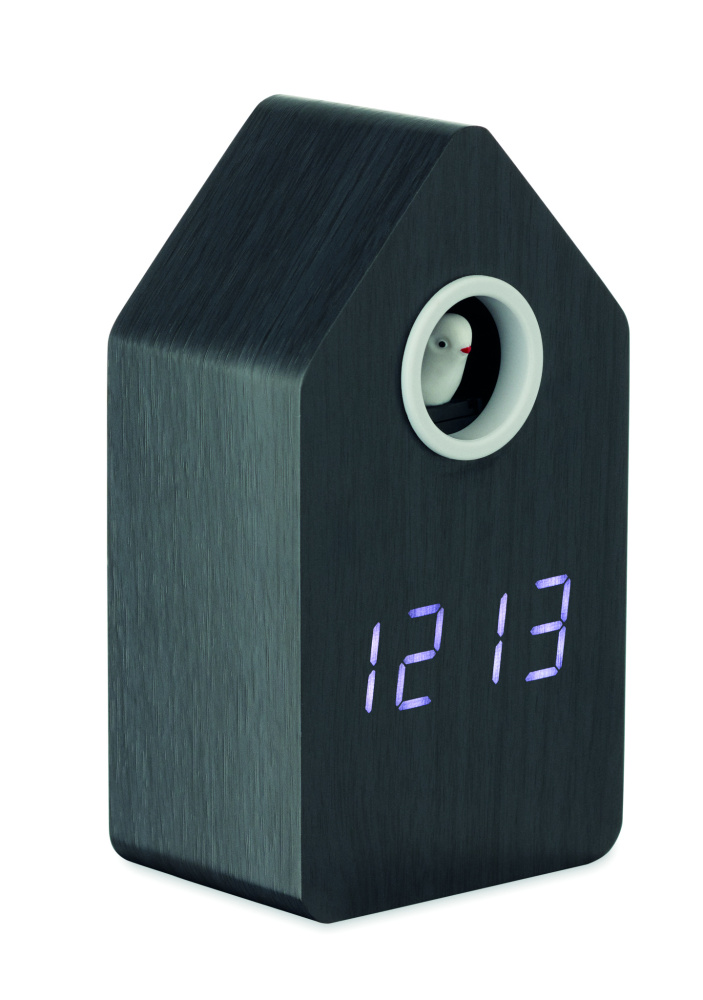 Logotrade promotional products photo of: MDF cuckoo alarm clock