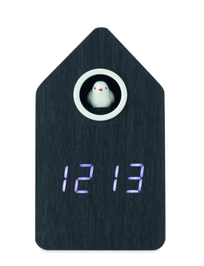 Logo trade promotional merchandise picture of: MDF cuckoo alarm clock