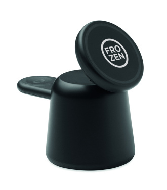 Logo trade advertising products image of: 3 in 1 wireless charger 15W