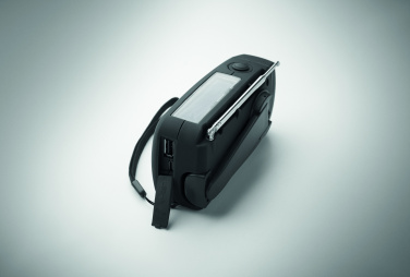 Logo trade advertising products picture of: Portable radio SOS with LED torch