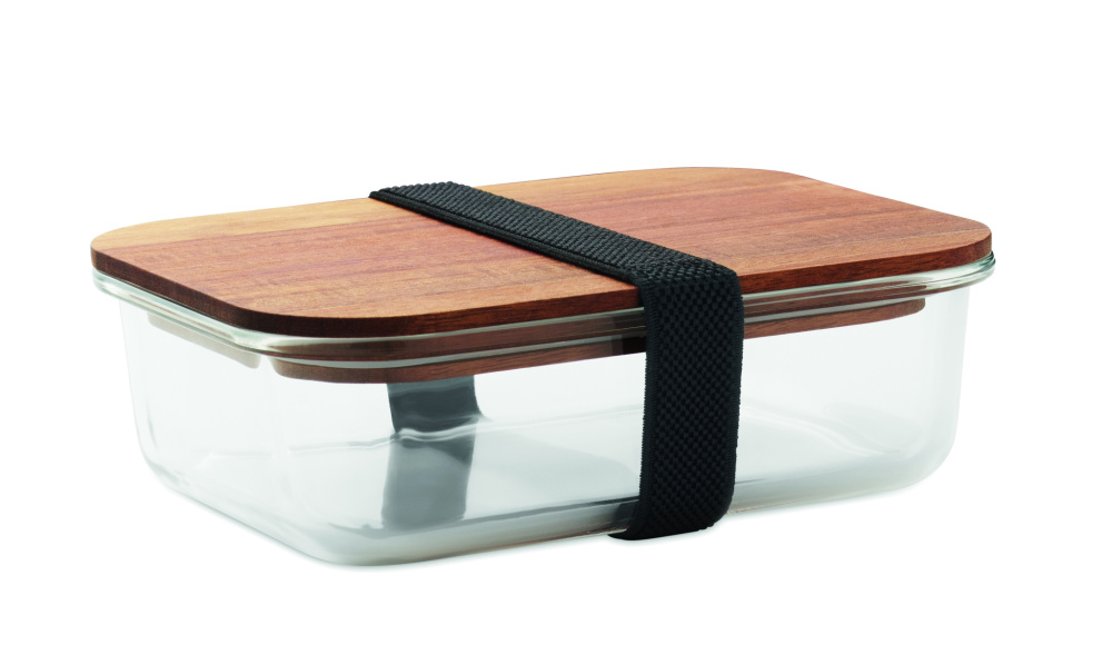 Logo trade promotional giveaway photo of: Glass lunch box 800ml