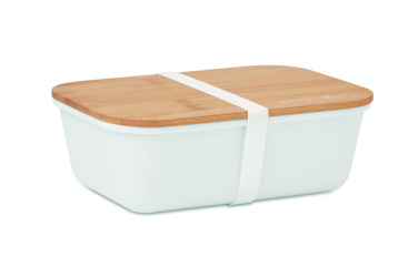 Logo trade promotional items image of: Lunch box with bamboo lid