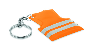 Logo trade promotional items image of: Key ring with reflecting vest Jekabpils