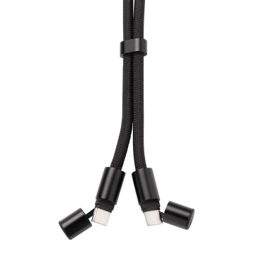 Logo trade promotional giveaway photo of: LoopAmp RCS RPET adjustable phone cord with 60W cable