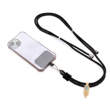 Logotrade advertising product image of: CarryLoop RCS recycled PET adjustable phone holder lanyard