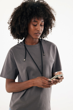 Logo trade promotional merchandise photo of: CarryLoop RCS recycled PET adjustable phone holder lanyard