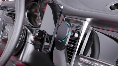 Logotrade promotional products photo of: PowerCruze RCS rplastic 15W magnetic charging car holder