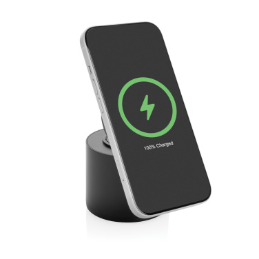 Logo trade promotional gifts image of: Magpulse RCS recycled plastic 3W speaker w/magnetic holder