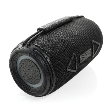 Logo trade advertising product photo of: Prisma RCS recycled plastic IPX 4 waterpoof 16W speaker