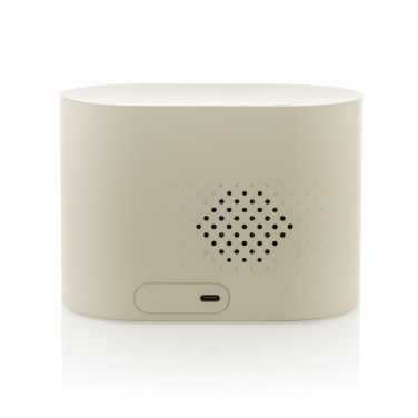 Logotrade corporate gift image of: LumaRise RCS reycled plastic white noise alarm clock