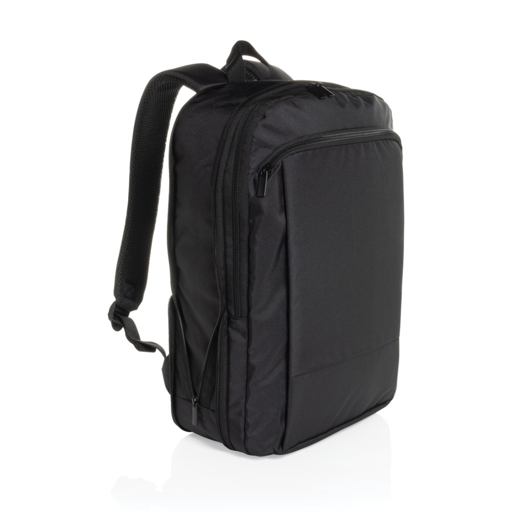 Logotrade advertising products photo of: Flexpack Aware™ RPET Expandable Slim 15.6" Laptop Backpack