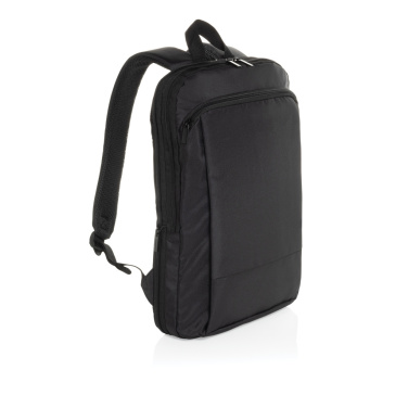 Logotrade corporate gift image of: Flexpack Aware™ RPET Expandable Slim 15.6" Laptop Backpack