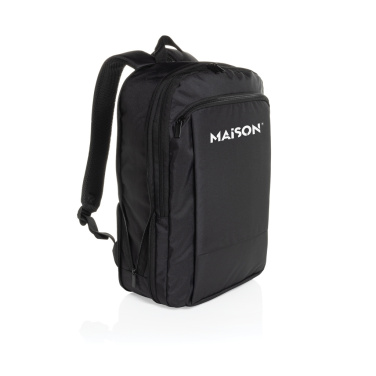 Logo trade corporate gifts picture of: Flexpack Aware™ RPET Expandable Slim 15.6" Laptop Backpack