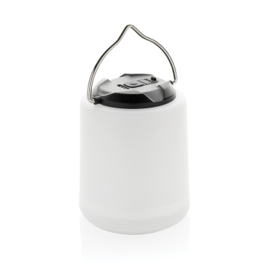 Logo trade promotional items image of: Limio RCS recycled plastic portable re-chargeable table lamp