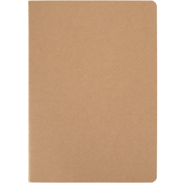 Logo trade promotional gifts image of: Slyk A5 kraft cahier notebook with ruled pages