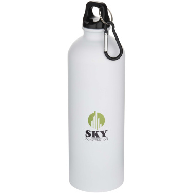 Logotrade promotional giveaway picture of: Oregon 750 ml matte RCS recycled single wall stainless steel water bottle with carabiner