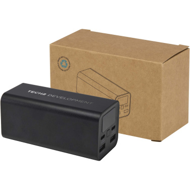 Logotrade promotional product image of: Acamar 20.000 mAh 70W recycled aluminium laptop power bank