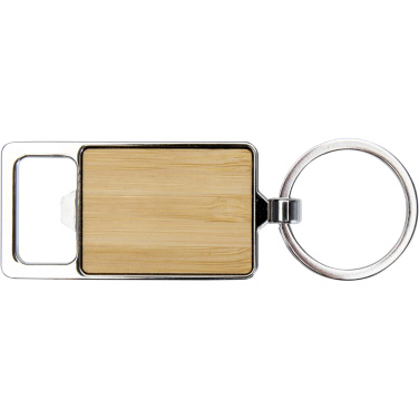 Logotrade promotional giveaways photo of: Snapper bamboo keychain with bottle opener