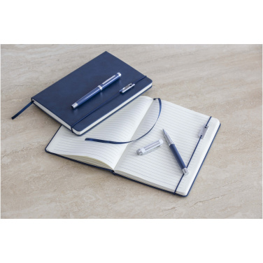 Logotrade promotional merchandise image of: Legato Elegance A5 hard cover notebook and rollerball pen set