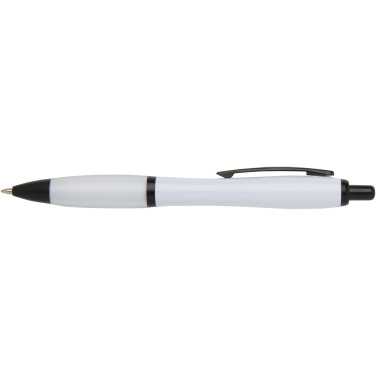 Logo trade advertising products picture of: Nash recycled plastic ballpoint pen with black trims (black ink)