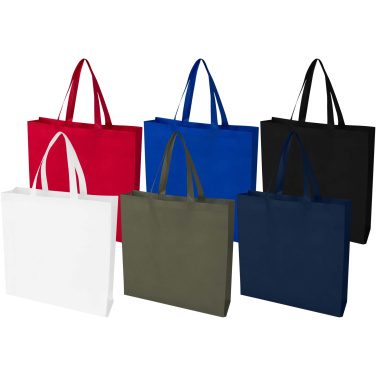 Logo trade promotional gifts image of: EcoSeal GRS recycled nonwoven gusset tote bag 12L