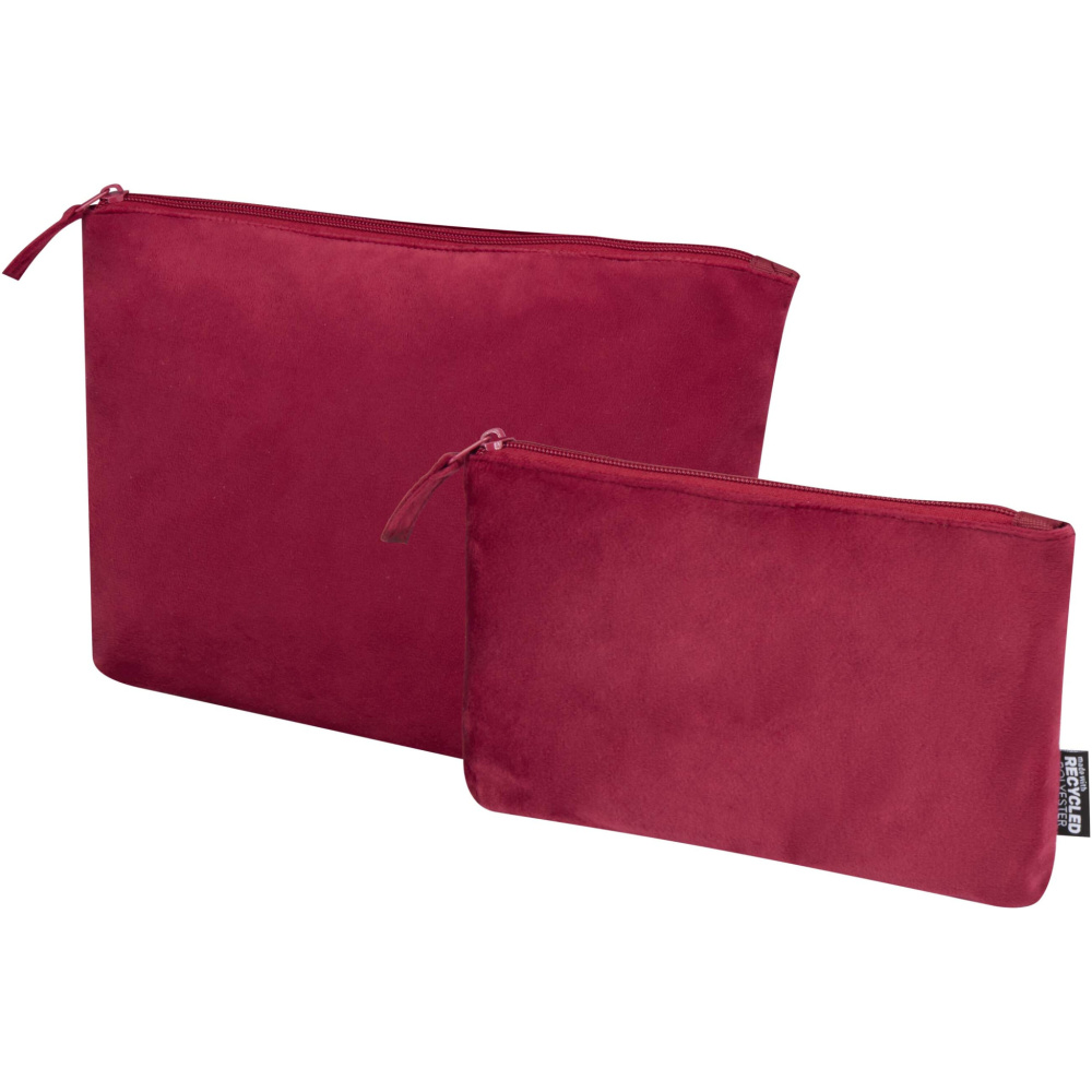 Logotrade advertising product image of: Swift GRS recycled velvet toiletry bag set