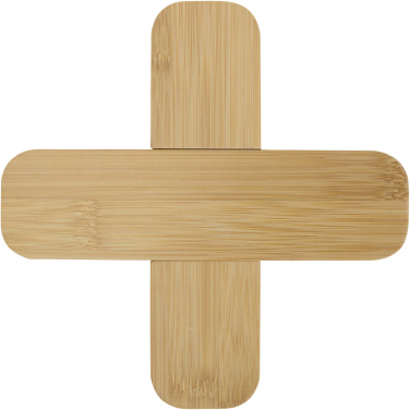 Logotrade advertising product image of: Croc bamboo trivet - large