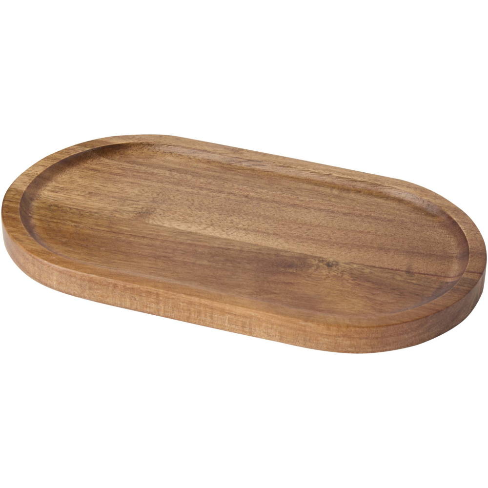 Logo trade promotional giveaways image of: Edge acacia wood serving tray