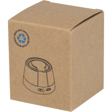 Logo trade promotional merchandise picture of: Horna 3W recycled plastic magnetic wireless speaker