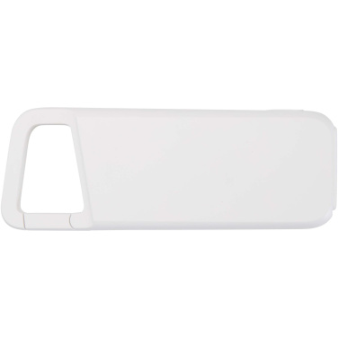 Logotrade promotional product image of: Alkes 5000 mAh 12W recycled plastic water resistant power bank with carabiner