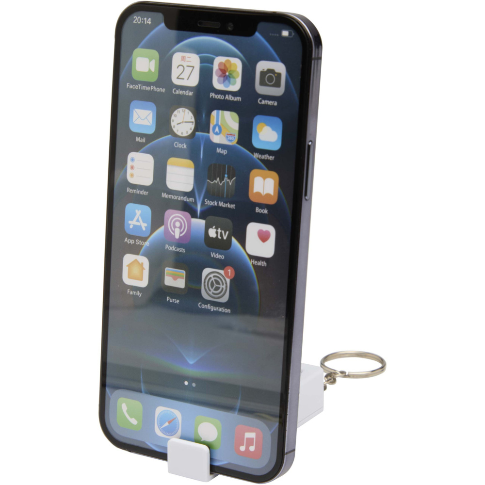 Logo trade corporate gifts picture of: Aggia recycled plastic phone stand with fidget toy