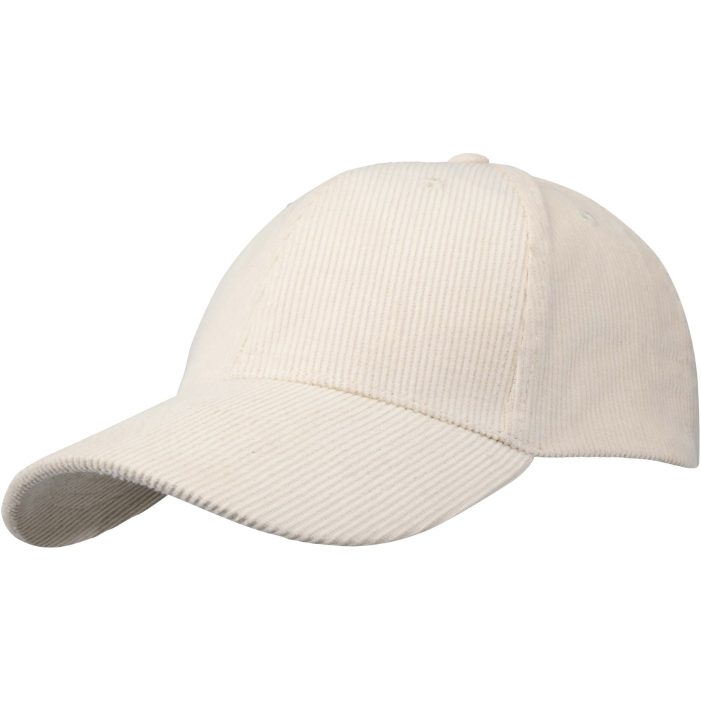 Logo trade promotional gifts picture of: Hutton 6 panel recycled corduroy cap