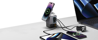 Logo trade promotional gifts picture of: Urban Vitamin Sacramento 105W GAN charger+retractable cables