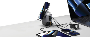 Logotrade advertising product image of: Urban Vitamin Sacramento 105W GAN charger+retractable cables