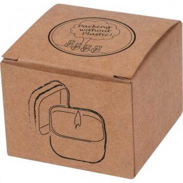 Logo trade promotional merchandise image of: Candle in tin PRAGUE