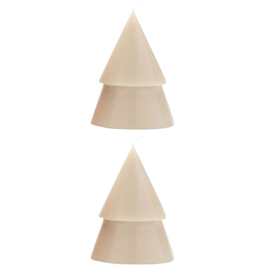 Logo trade promotional gifts image of: Originalhome Xmas tree candle set of 2 - M