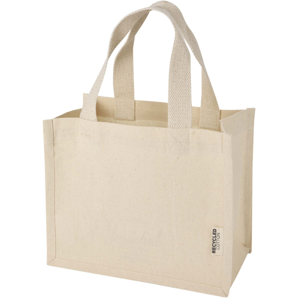 Logotrade promotional merchandise photo of: Odessa 220 g/m² GRS recycled cotton mini gusset tote bag 9L