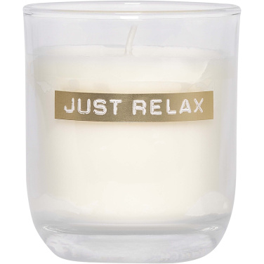 Logotrade promotional product picture of: Wellmark Discovery 250 ml hand soap dispenser and 150 g scented candle set