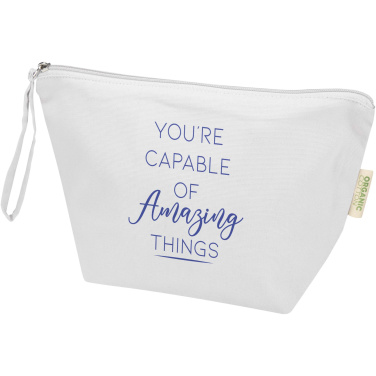 Logo trade promotional items picture of: Odisha 180 g/m² OCS organic large accessory pouch 3L