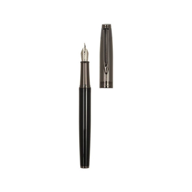Logo trade promotional giveaway photo of: Writing set with ballpoint pen and fountain pen ODETTE Pierre Cardin
