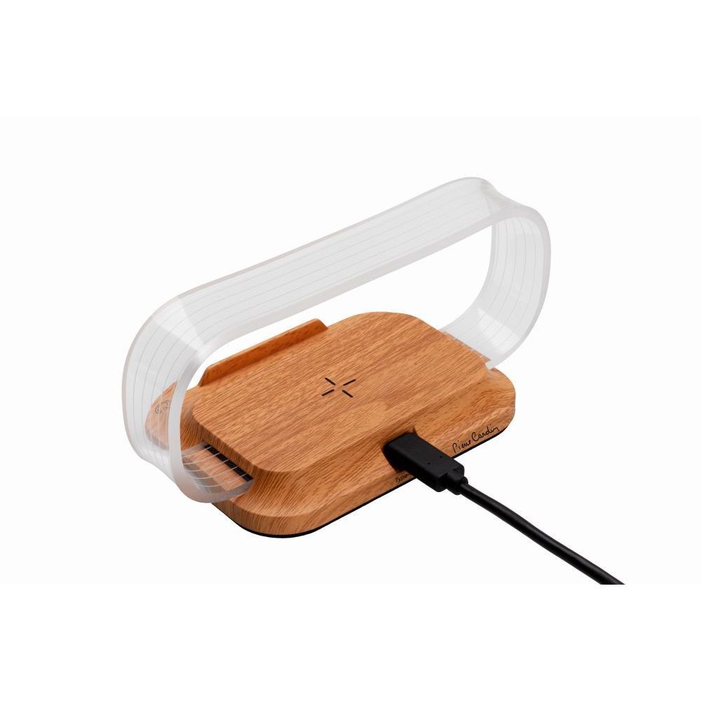 Logo trade promotional gifts image of: Phone stand with wireless charger JEROME Pierre Cardin