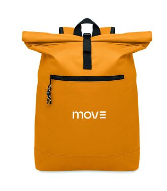 Logo trade promotional merchandise photo of: 600Dpolyester rolltop backpack