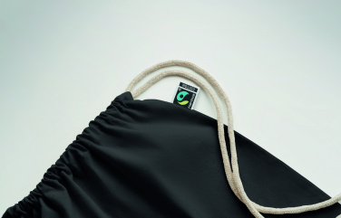 Logotrade promotional giveaway image of: Drawstring bag Fairtrade 180gr