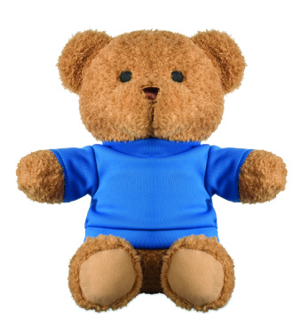 Logo trade promotional products image of: Teddy bear with t-shirt 23 cm