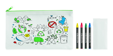 Logotrade business gifts photo of: Pencil case with 4 crayons
