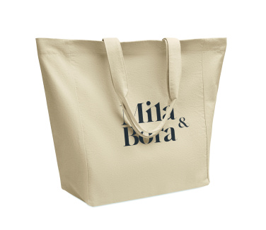 Logo trade promotional merchandise image of: Cotton shopping bag