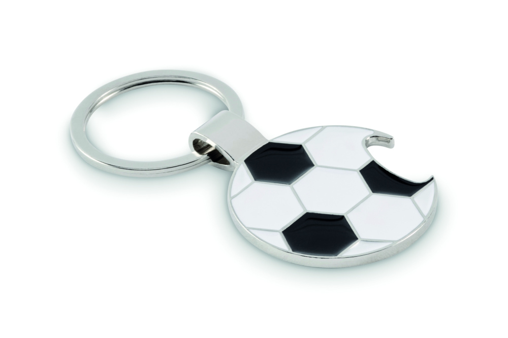 Logo trade promotional product photo of: Football keyring with opener