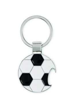 Logo trade advertising product photo of: Football keyring with opener
