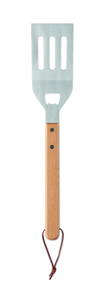 Logo trade promotional gifts image of: BBQ spatula in beechwood